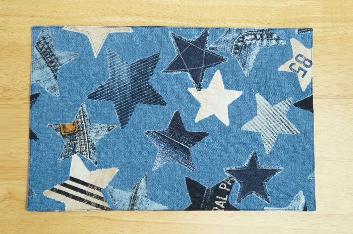 入園 入学グッズ専門店hapimade ハピメイド 星柄デニムランチョンマット